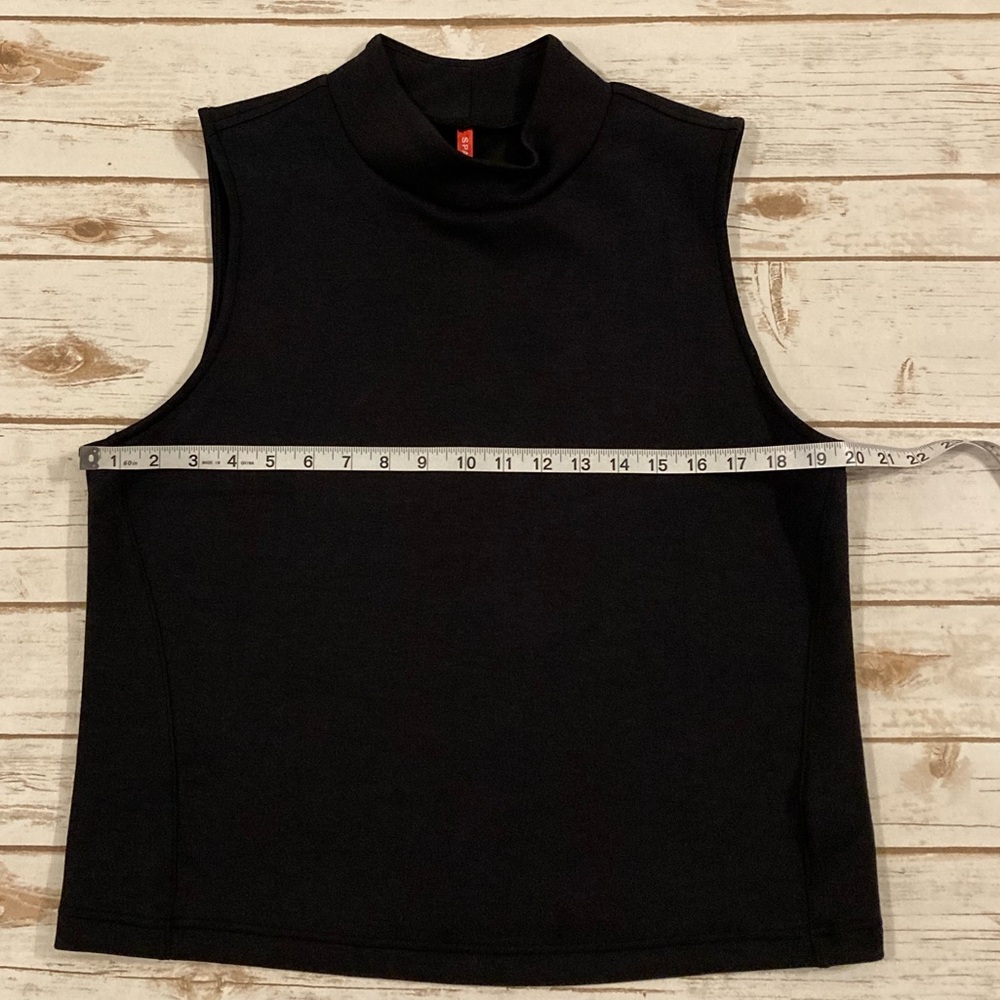 SPANX AirEssentials Mock Neck Crop Top Black XL - Picture 5 of 16